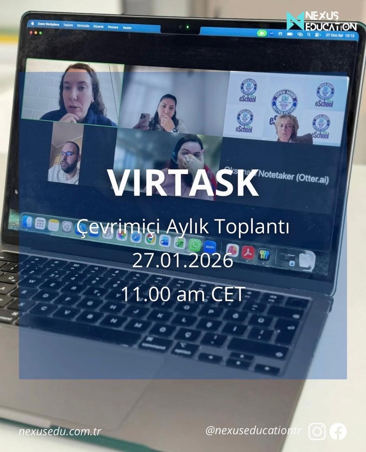 Virtask projemizin aylık çevrimiçi toplantısını gerçekleştirdik!